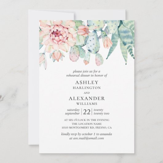 Aquarellfarben. Polterabend Einladung (Vorderseite)