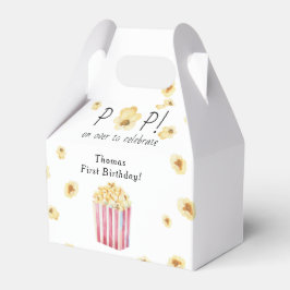 Aquarellfarben Popcorn Kindergeburtstag Party Geschenkschachtel