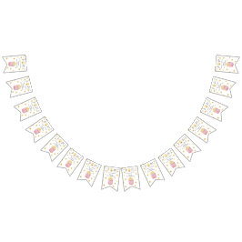 Aquarellfarben Popcorn Kindergeburtstag Party Wimpelkette