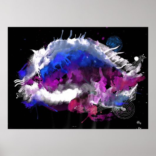 Aquarellfarben Poster (Vorne)