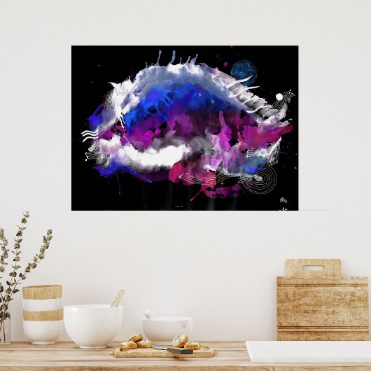 Aquarellfarben Poster (Küche)