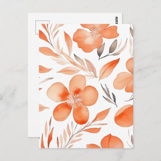 Aquarellfarben Postkarte (Vorne/Hinten)