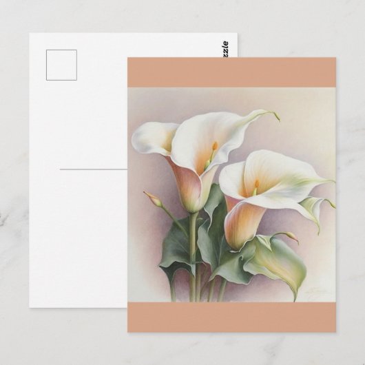 Aquarellfarben Postkarte (Vorne/Hinten)