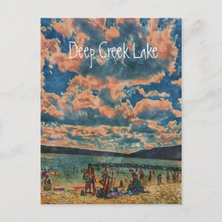 Aquarellfarben-Postkarte Postkarte