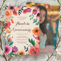 Aquarellfarben Quinceñera CUSTOM Foto