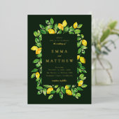 Aquarellfarben-Rahmen in dunklem Hintergrund Folieneinladung (Stehend vorne)