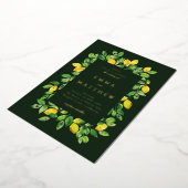 Aquarellfarben-Rahmen in dunklem Hintergrund Folieneinladung (Gedreht)