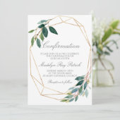 Aquarellfarben-Rahmenbestätigung Einladung (Stehend Vorderseite)