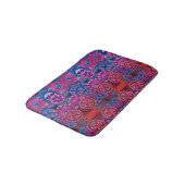 Aquarellfarben Rainbow Colors Mandala Badematte (Schrägansicht)