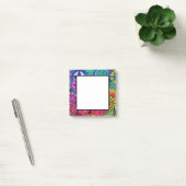 Aquarellfarben Rainbow Colors Mandala Post-it Klebezettel (Büro)