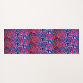 Aquarellfarben Rainbow Colors Mandala Yogamatte (Rückseite (Horizontal))