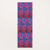 Aquarellfarben Rainbow Colors Mandala Yogamatte (Rückseite)