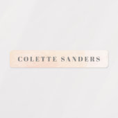 Aquarellfarben Rainbow Pastell Wassersicherer Name Etiketten (Design 1)