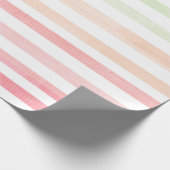 Aquarellfarben Rainbow Striptepapier 2 Geschenkpapier (Ecke)