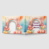 Aquarellfarben-Regenbogen-Bliss-Party Gästebuch (Voll)