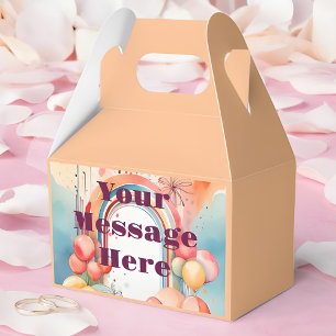 Aquarellfarben-Regenbogen-Bliss-Party Geschenkschachtel