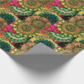 Aquarellfarben-Regenbogen-Farbe Mandala Geschenkpapier (Ecke)