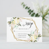 Aquarellfarben Rosa Beige Blumenzange RSVP (Stehend Vorderseite)