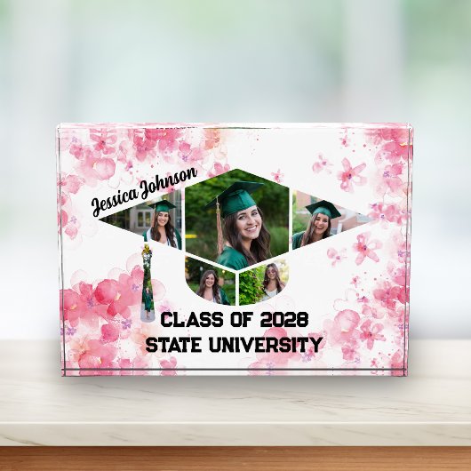 Aquarellfarben Rosa Bläserstufung Fotoblock