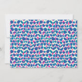 Aquarellfarben rosa Blau Allzweckgenerisches Party Einladung (Rückseite)