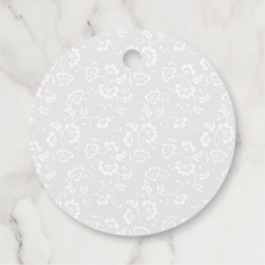 Aquarellfarben Rosa Blume Goldene Forelle Geburtst Geschenkanhänger (Rückseite)