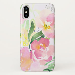 Aquarellfarben Rosa Blume Personalisiert Case-Mate iPhone Hülle