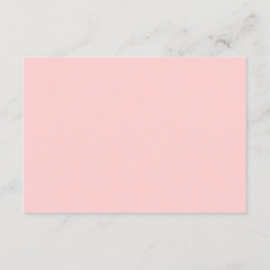 Aquarellfarben Rosa Blush Bloral Wedding Gold Begleitkarte (Rückseite)