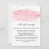 Aquarellfarben Rosa Blush & Gold Einladung (Vorderseite)