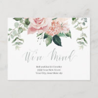 Aquarellfarben Rosa Blüte Wir haben die Ankündigun