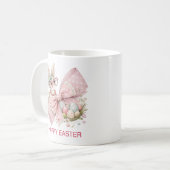 Aquarellfarben Rosa Bugbrust farbige Ostereier Kaffeetasse (Vorderseite Links)