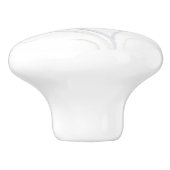 Aquarellfarben, rosa, graue Wildblume Keramikknauf (Seitenansicht)