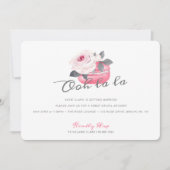 Aquarellfarben Rosa Macaron Brautparty Einladung (Vorderseite)