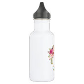 Aquarellfarben Rosa Mama Edelstahlflasche (Links)