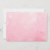 Aquarellfarben Rosa Monogramm Foto Collage Girl Bi Ankündigung (Rückseite)