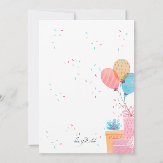 Aquarellfarben Rosa oder Blauer Babydusche Einladu Einladung (Rückseite)