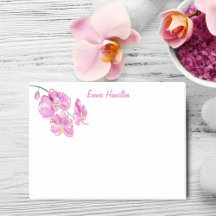 Aquarellfarben Rosa Orchideen personalisieren