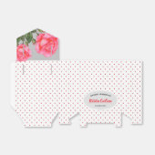 Aquarellfarben Rosa Rosenrot Weißer Polka Dots Mus Geschenkschachtel (Ungefaltet)