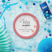 Aquarellfarben Rosa & Rotes Herz Sweet Danke Party Pappteller (Party)