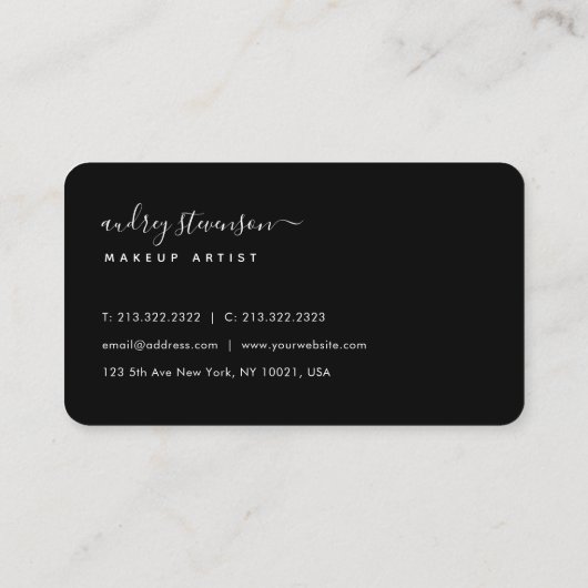 Aquarellfarben, rosa und Lila floral Visitenkarte (Rückseite)