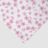 Aquarellfarben Rosa und Weiße Sakura Kirschblossom Seidenpapier (Detail)