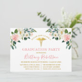 Aquarellfarben Rosa Weißes Party Einladung (Stehend Vorderseite)