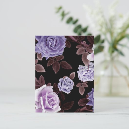 Aquarellfarben-Rose 21 Postkarte (Stehend Vorderseite)