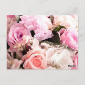 Aquarellfarben-Rose 25 Postkarte (Rückseite)