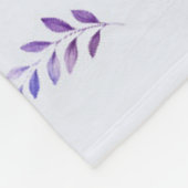 Aquarellfarben-Rose 31 Fleecedecke (Ecke)