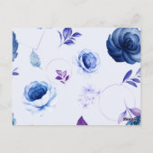 Aquarellfarben-Rose 31 Postkarte (Rückseite)