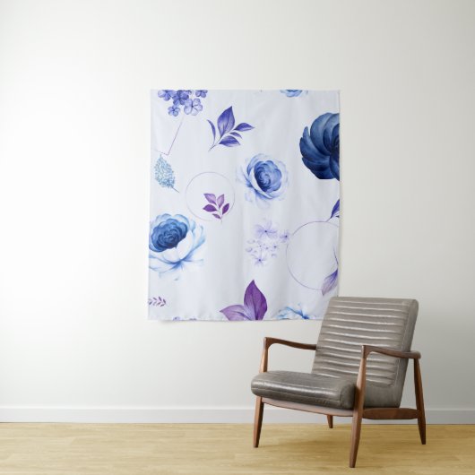 Aquarellfarben-Rose 31 Wandteppich (Beispiel)