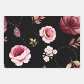 Aquarellfarben-Rose 32 Geschenkpapier Set (Vorderseite 3)