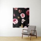 Aquarellfarben-Rose 32 Wandteppich (Beispiel)