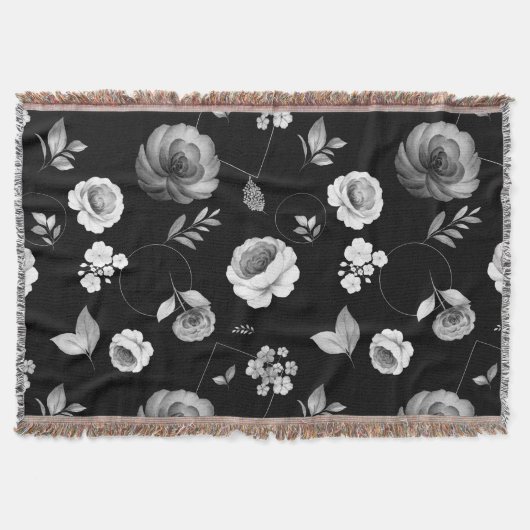 Aquarellfarben-Rose 33 Decke (Vorderseite)