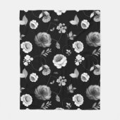 Aquarellfarben-Rose 33 Fleecedecke (Vorderseite)